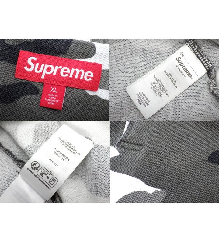 シュプリーム SUPREME 25SS 【 Washed Camo Polo Snow Camo
