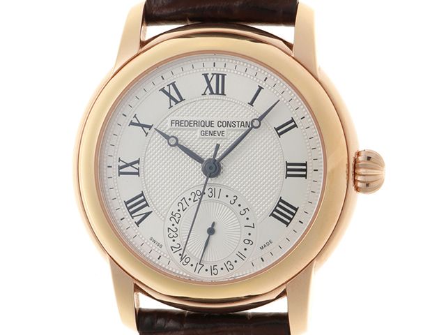 FREDERIQUE CONSTANT フレデリック・コンスタント クラシック マニュファクチュールデイト FC-710X4H4/5/6 腕時計 GP/レザー シルバー メンズ 自動巻き 2143000727688 【200】 【中古】