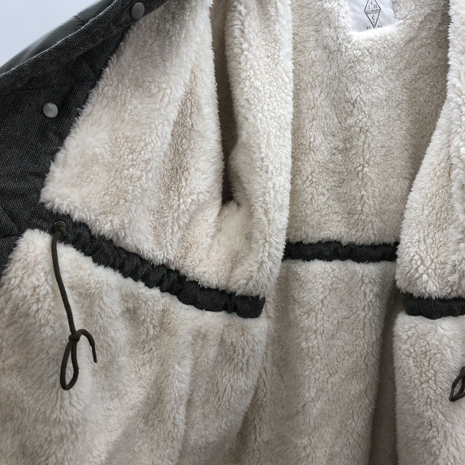NATURAL LAUNDRY レディース ボア コート アウター カーキ ナチュラル 