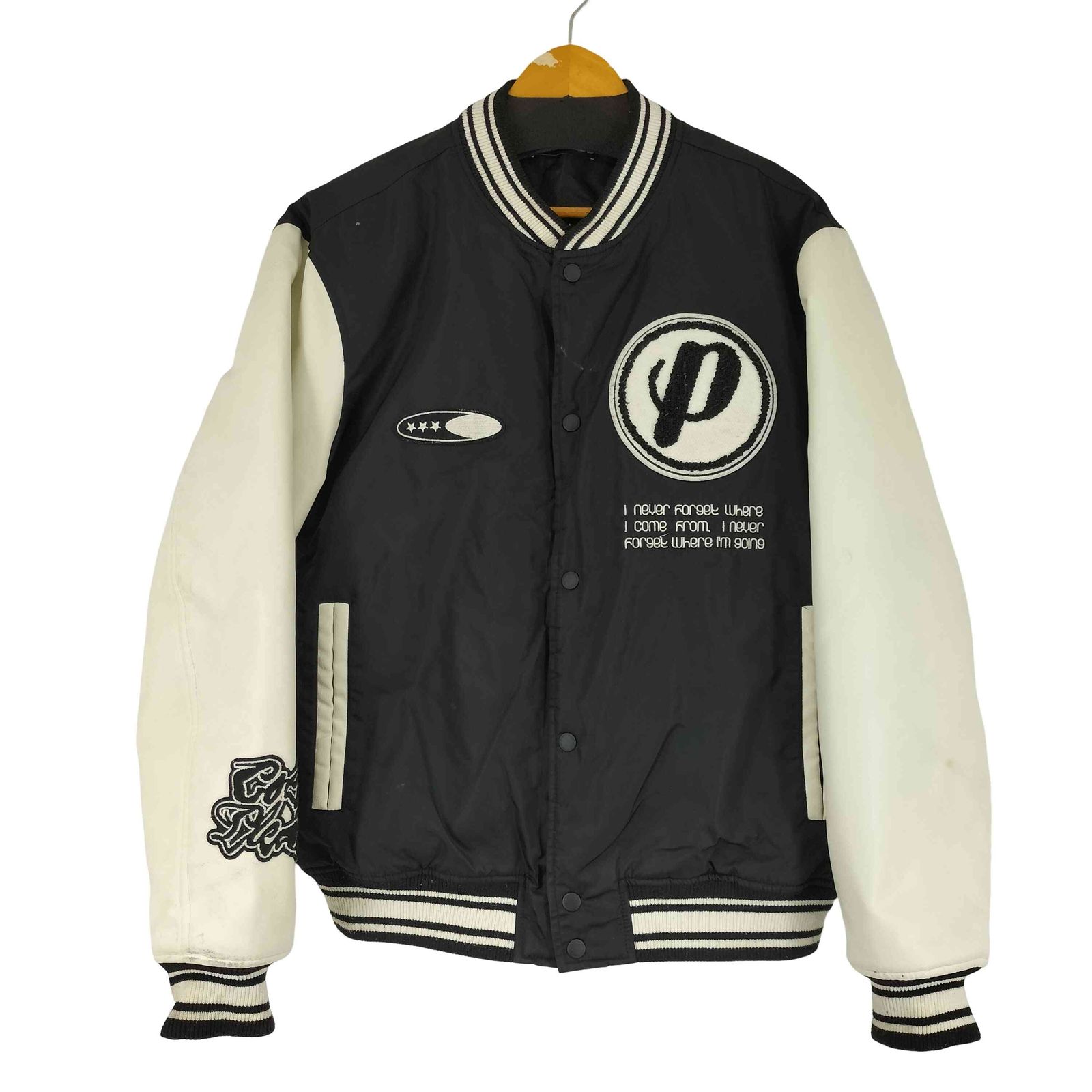ザラ ZARA パッチフードジャケット メンズ import：L