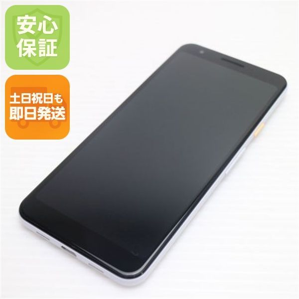 超美品 SoftBank Google Pixel 3a 64GB クリアリーホワイト スマホ 土日祝発送 即日発送 02000