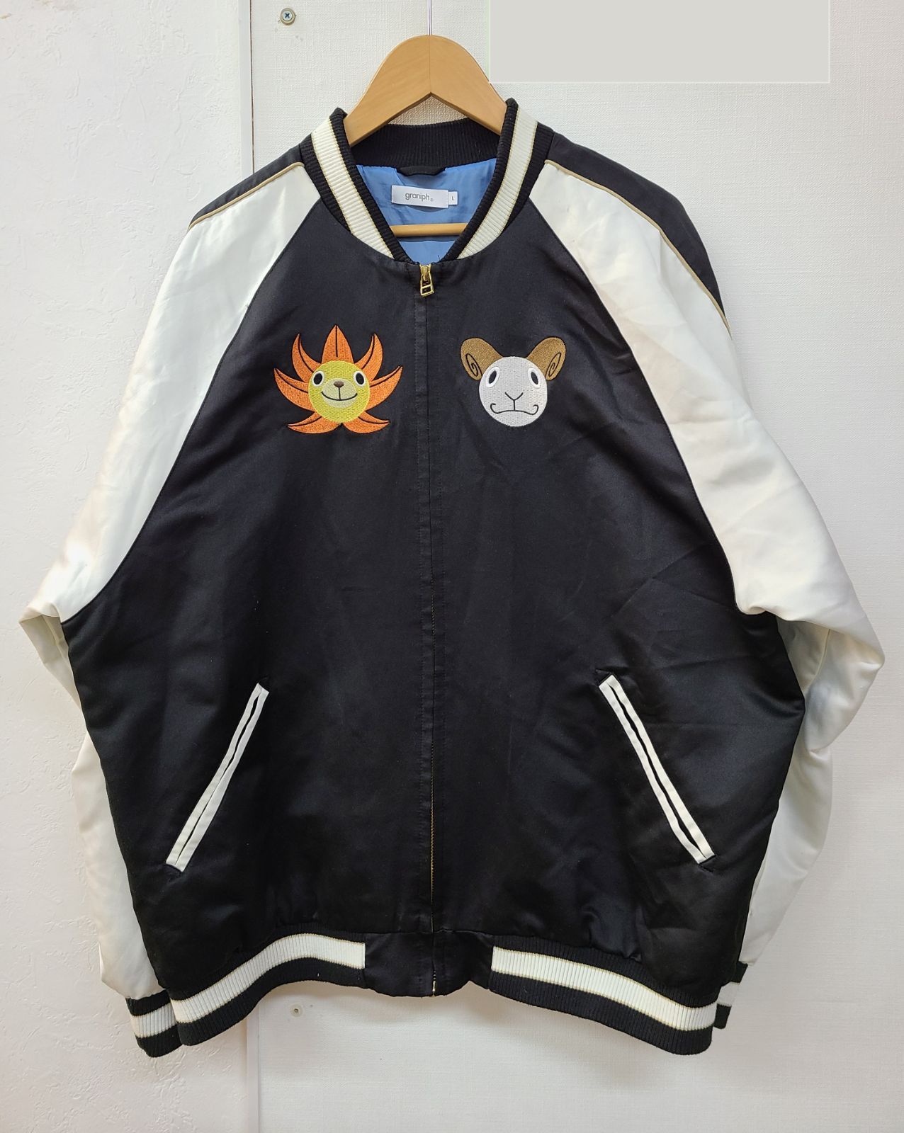 グラニフ ONE PIECE ワンピース 麦わらの一味 スカジャン graniph 現状品【E4894-001】▲84