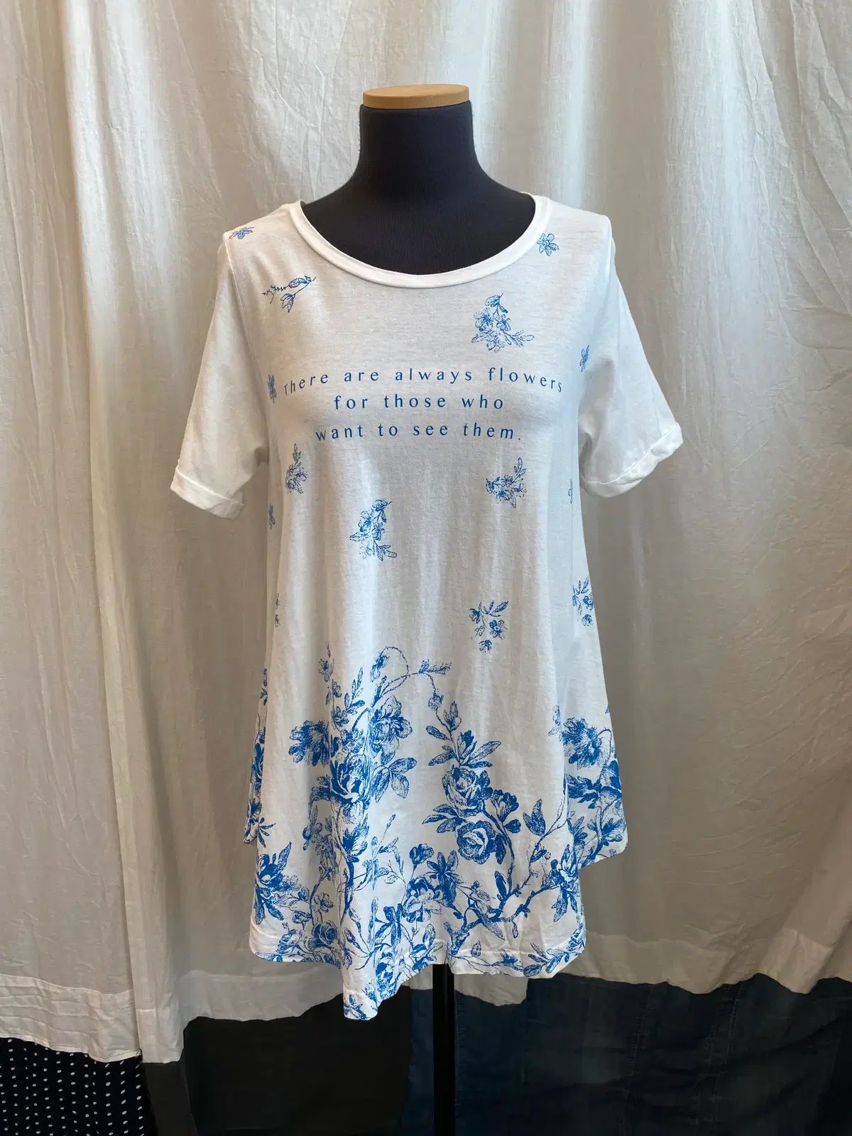 HEART MARKET フラワー 半袖Tシャツ(M)
