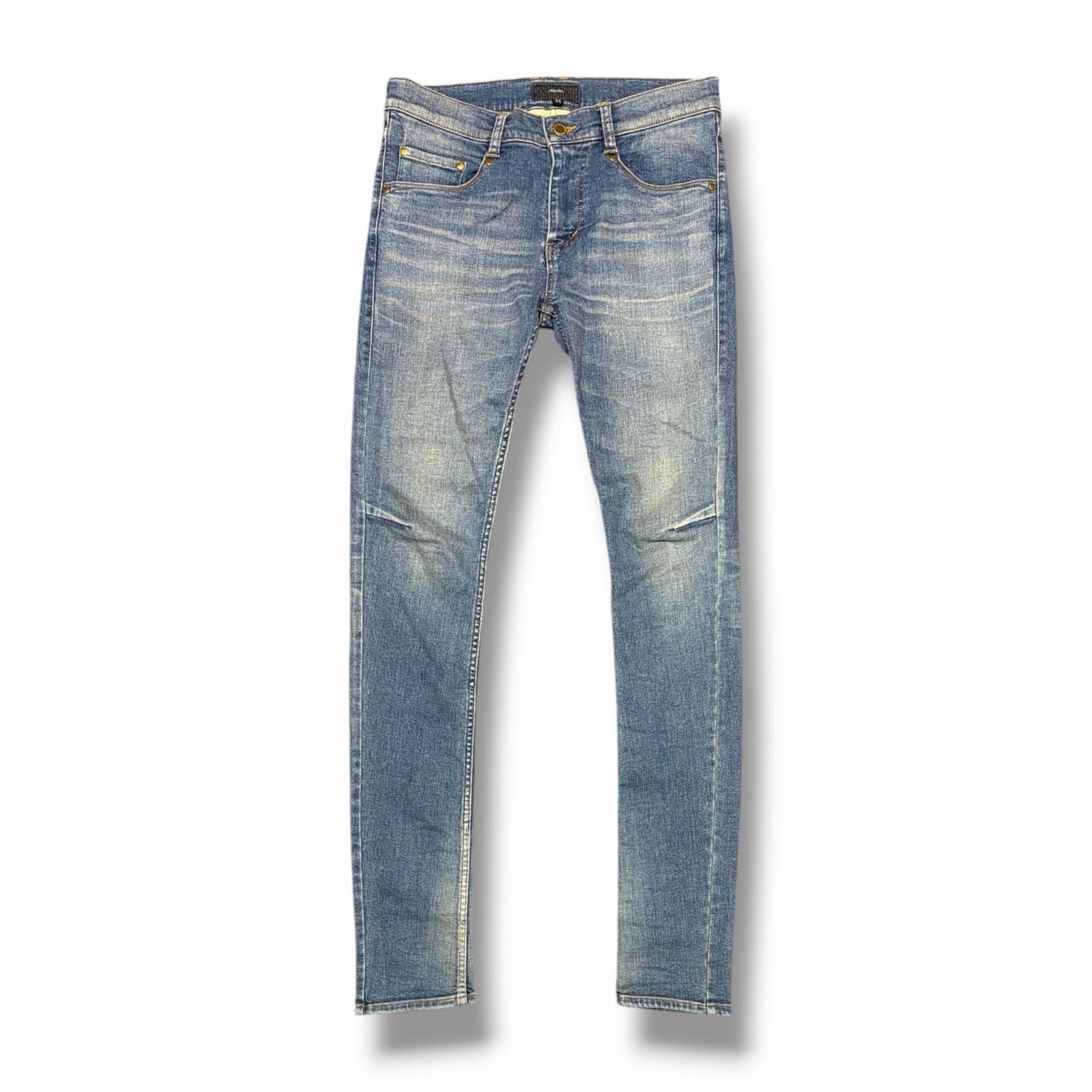参考上代36300円 ys Yuji SUGENO Hybrid Stretch USED Skinny Denim Pants ストレッチ スキニーデニムパンツ ジーンズ イース ユウジスゲノ 210340503 インディゴ 44 （15187M）