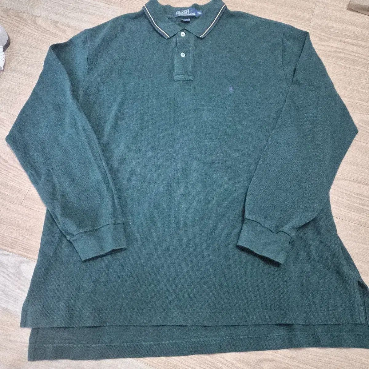 ポロ ラルフローレン 長袖 カラーTシャツ グリーン
