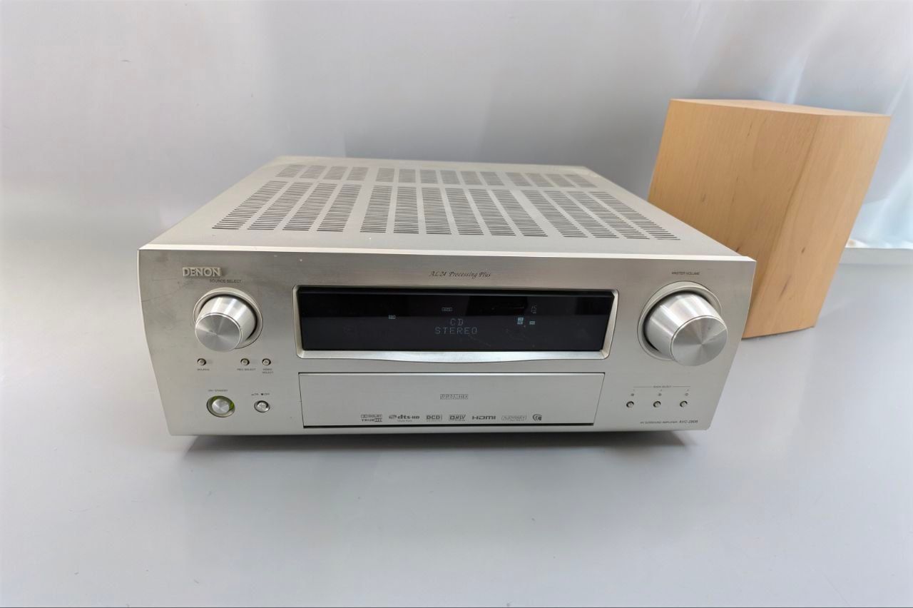 【動作確認済】DENON デノン AVC-2808 AVサラウンドアンプ 7.1ch HDMI対応 Dolby TrueHD DTS-HD プレミアムシルバー 高音質 オーディオ機器 本体のみ