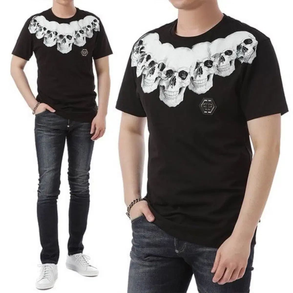 PHILIPP PLEIN(フィリッププレイン) ドクロ 半袖 Tシャツ