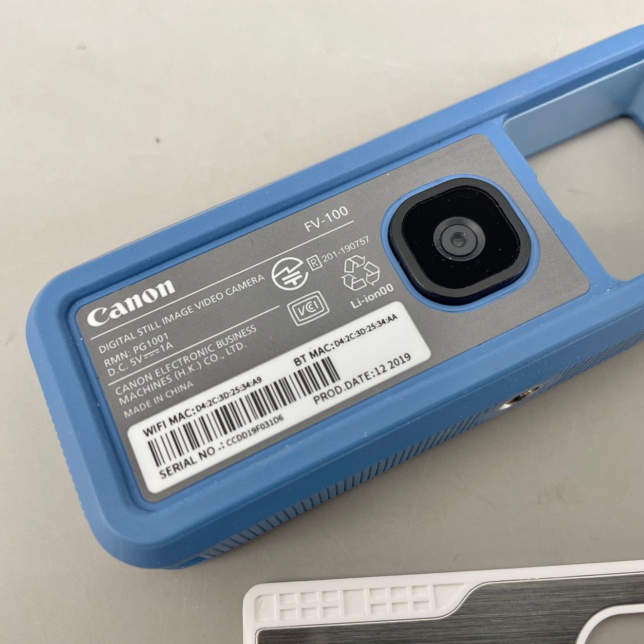 キャノン Canon iNSPiC REC FV-100 グレー アソビカメラ micro SD
