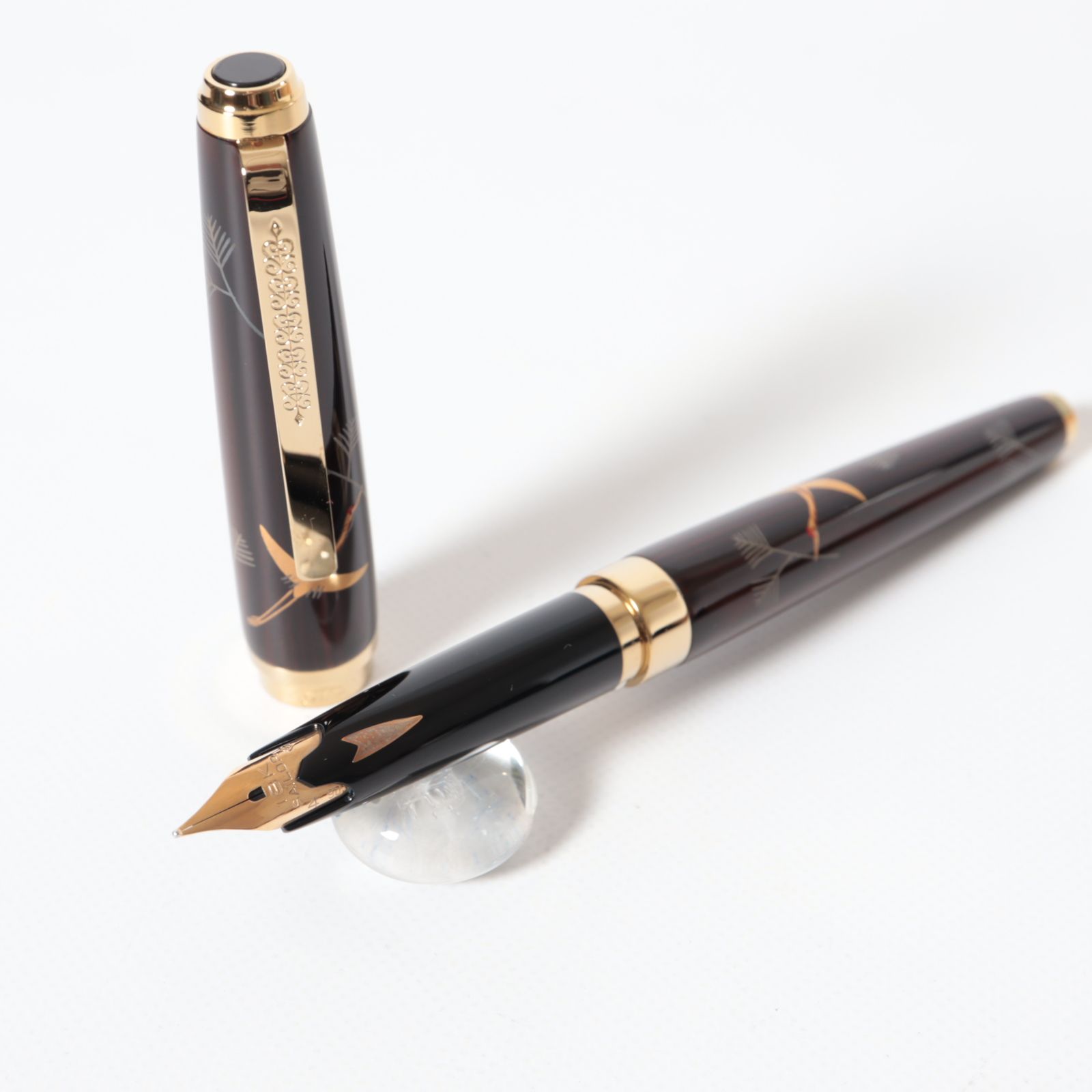 セーラー SAILOR セーラー万年筆 18K 万年筆 80s 中古)SAILOR 木軸黒檀 