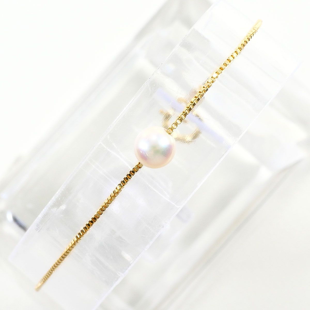 K18YG ブレスレット パール（真珠） 総重量約1.2g 約17.5cm ジュエリー