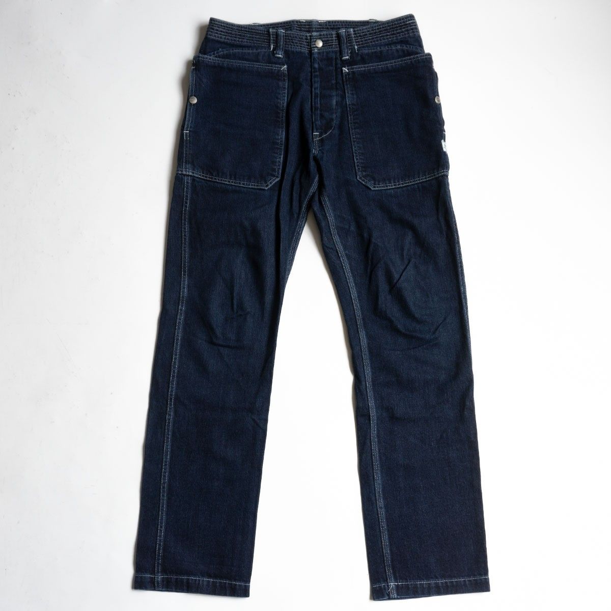 美品】SASSAFRAS【フォールリーフ デニムパンツ】M ササフラス