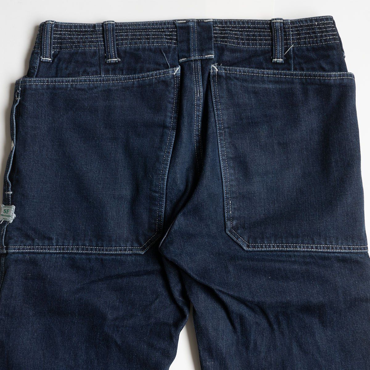 【美品】【濃紺】SASSAFRAS ササフラス ストレートデニム M 美品】SASSAFRAS【フォールリーフ デニムパンツ】M ササフラス