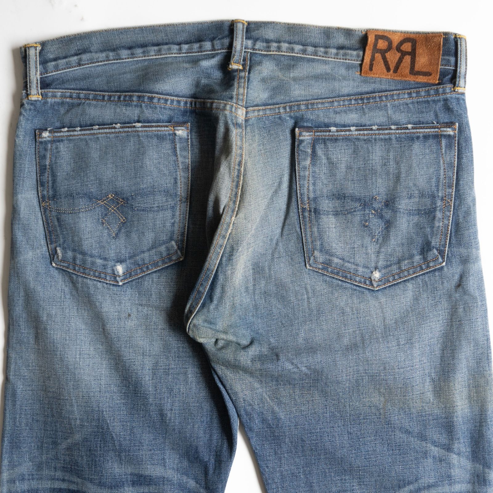 美品】RRL【MIDLAND WASH LOW-STRAIGHT JEANS】36×32 アメリカ製