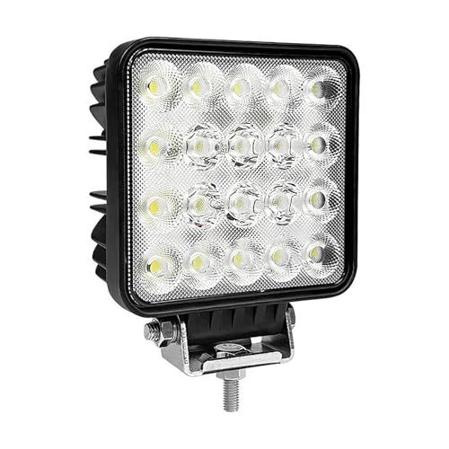 KAWELL 60W 作業灯 ワークライト 車 作業灯 led 12v 投光器 爆光 ワークライト 車 LEDライトバー 長方形 広角タイプ IP67 防塵防水仕様 12v/24v 汎用 車検対応 工事現場 、農業機械、建設機械、工程機械、ト 4fe94325