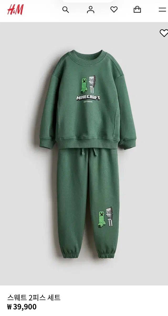 H&M マインクラフト 上下セット