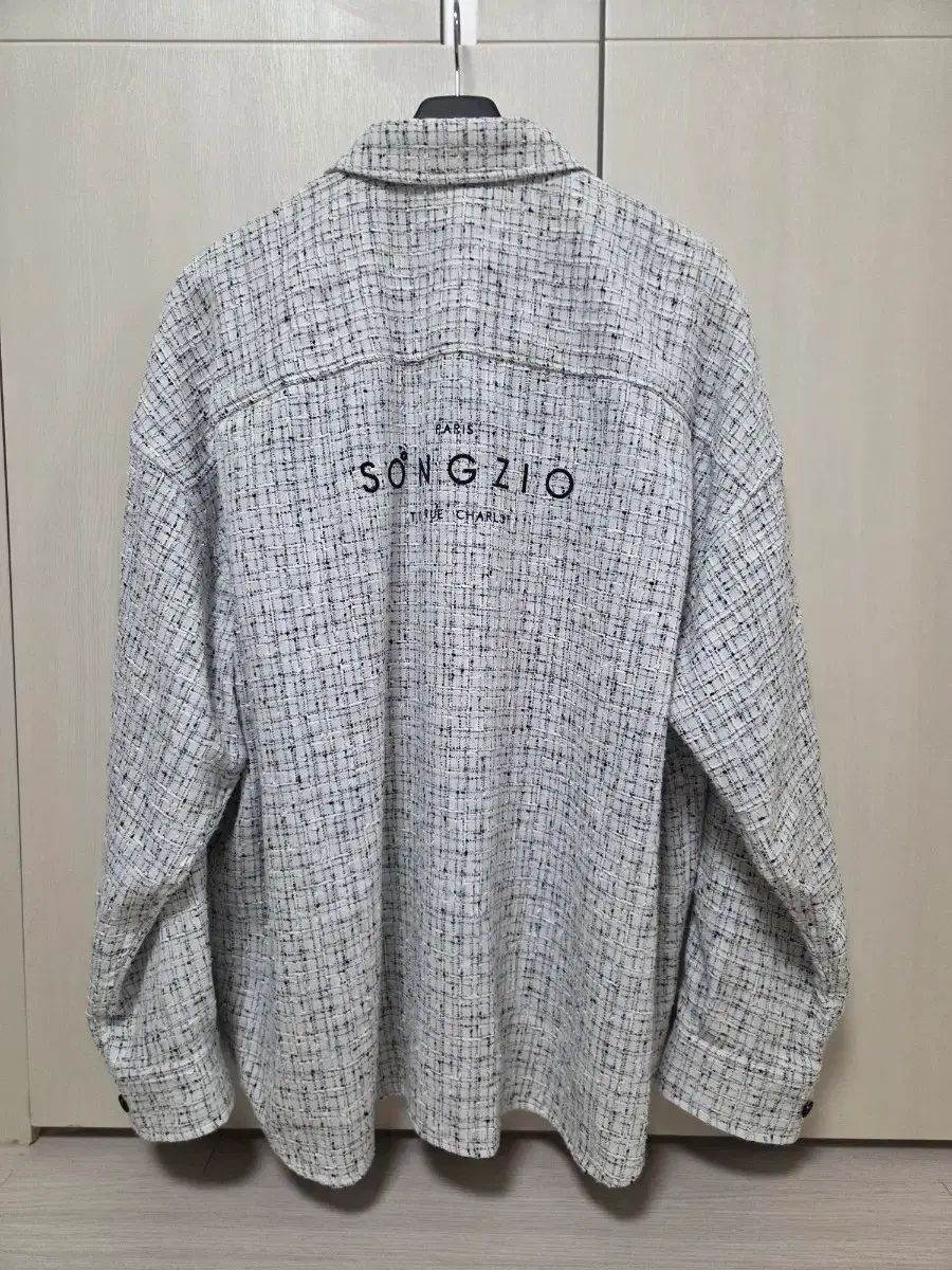 46 SONGZIO HOMME(ソンジオ・オム) 26SS ツイード シャツ 白