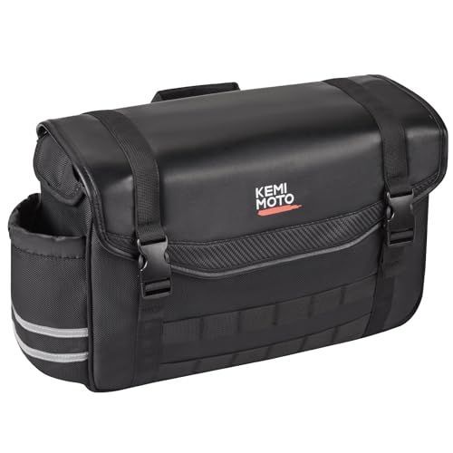 KEMIMOTO バイク サイドバッグ 12L バイク用 サドルバッグ バイクバッグ サイドバッグ汎用 防撥水 ドリンクホルダー付属 小物収納 汎用性 スーパーカブ110 rebel250/500/1100 エリミネーター SE VN250 b29fbc19