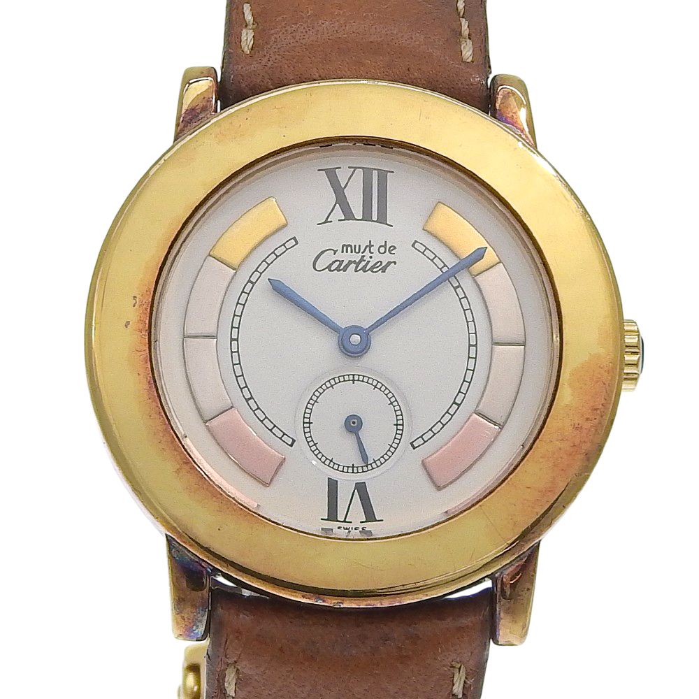 CARTIER】カルティエ マストロンド W1009244 シルバー925×レザー