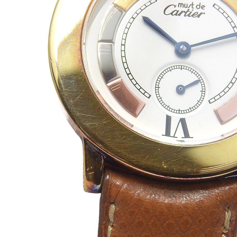 CARTIER】カルティエ マストロンド W1009244 シルバー925×レザー