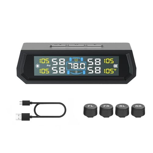 ☆新品☆タイヤ空気圧センサー TPMS 空気圧モニター タイヤ空気圧温度 リアルタイム監視 車両 振動感知 ソーラー/USBダブル充電 日本語音声警報 IP67防水防塵 0-5BAR 多車種対応 取り付け簡単 日本語説明書付き dd265d23