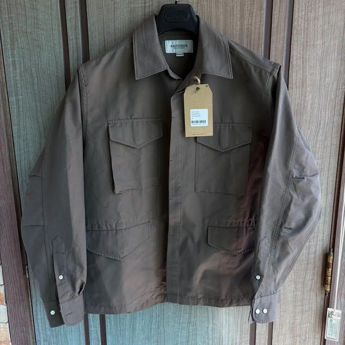 新品(M) イーストローグ シャツ ジャケット オリーブ
