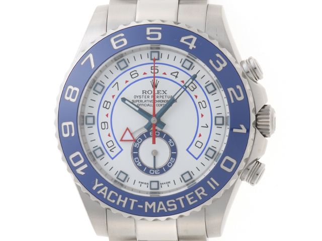 ROLEX ロレックス ヨットマスター2 116680 腕時計 ステンレススチール/セラミック ストレート針 ホワイト文字盤 自動巻き メンズ【中古】【472】SJ