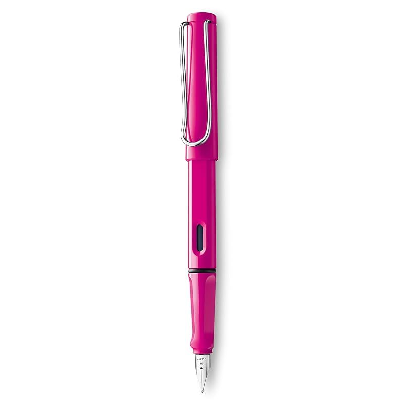 【新品】 Lamy (ラミー) サファリ 万年筆 ピンク 中字ニブ (L13PKM)