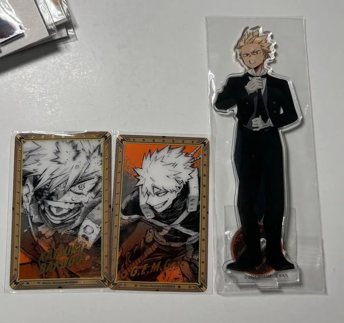 僕のヒーローアカデミア ヒロアカ 爆豪 勝己 悪魔執事と黒い猫(あくねこ) アクリル 原画展 クリアカード