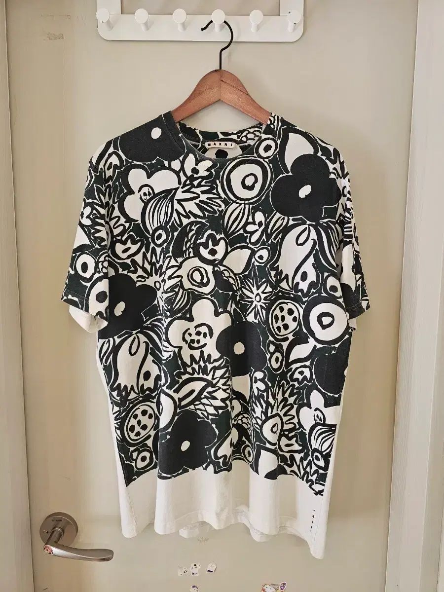 正規品 マルニ フラワー パータン 半袖 Tシャツ 52
