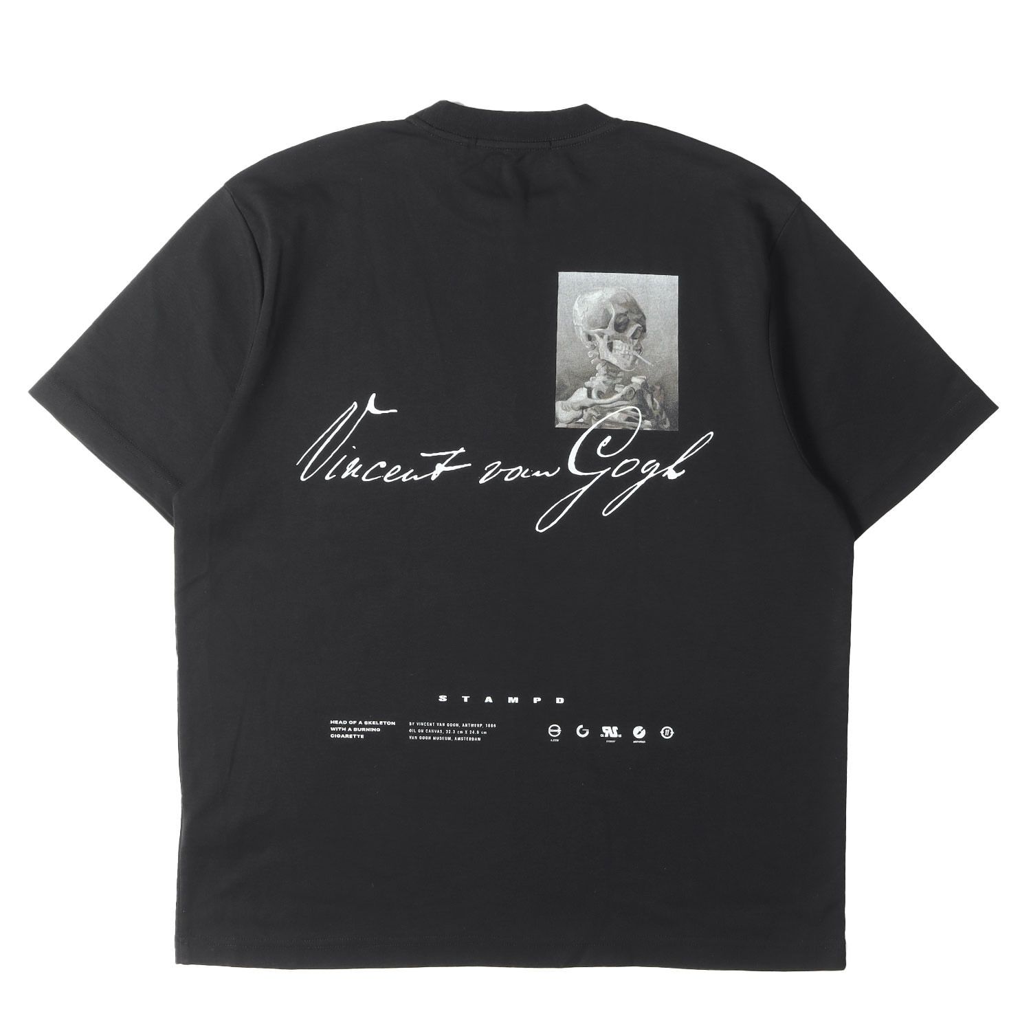 【美品】STAMPD スタンプド Tシャツ ブラック 黒 サイズ:M | 25SS グラフィック リラックスド Tシャツ(VAN GOGH RELAXED TEE) | トップス カットソー 半袖【メンズ】【中古】
