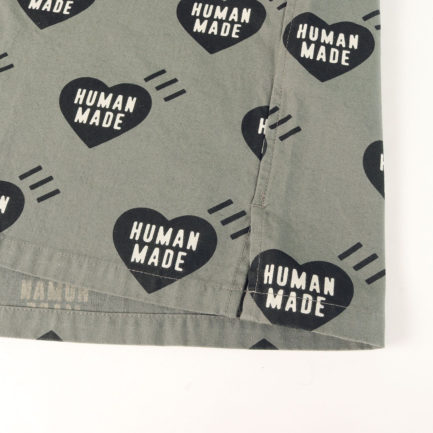 HUMAN MADE ヒューマンメイド シャツ グレー サイズ:M | 22SS ハート柄