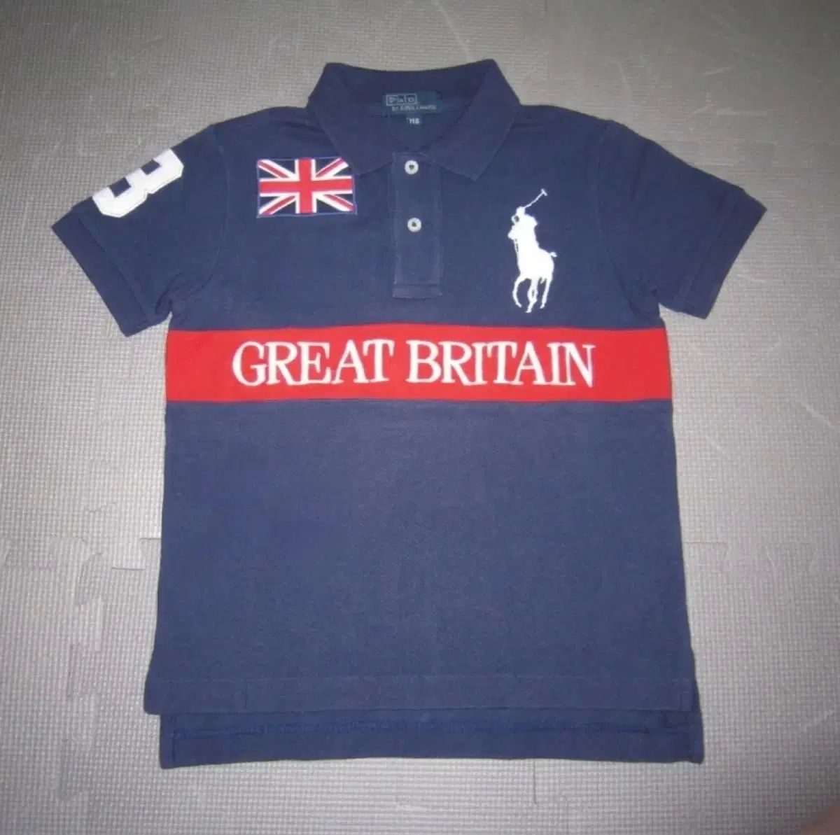 POLO RALPH LAUREN ビッグポニー イングランド グレートブリテン カラ 半袖 キッズ