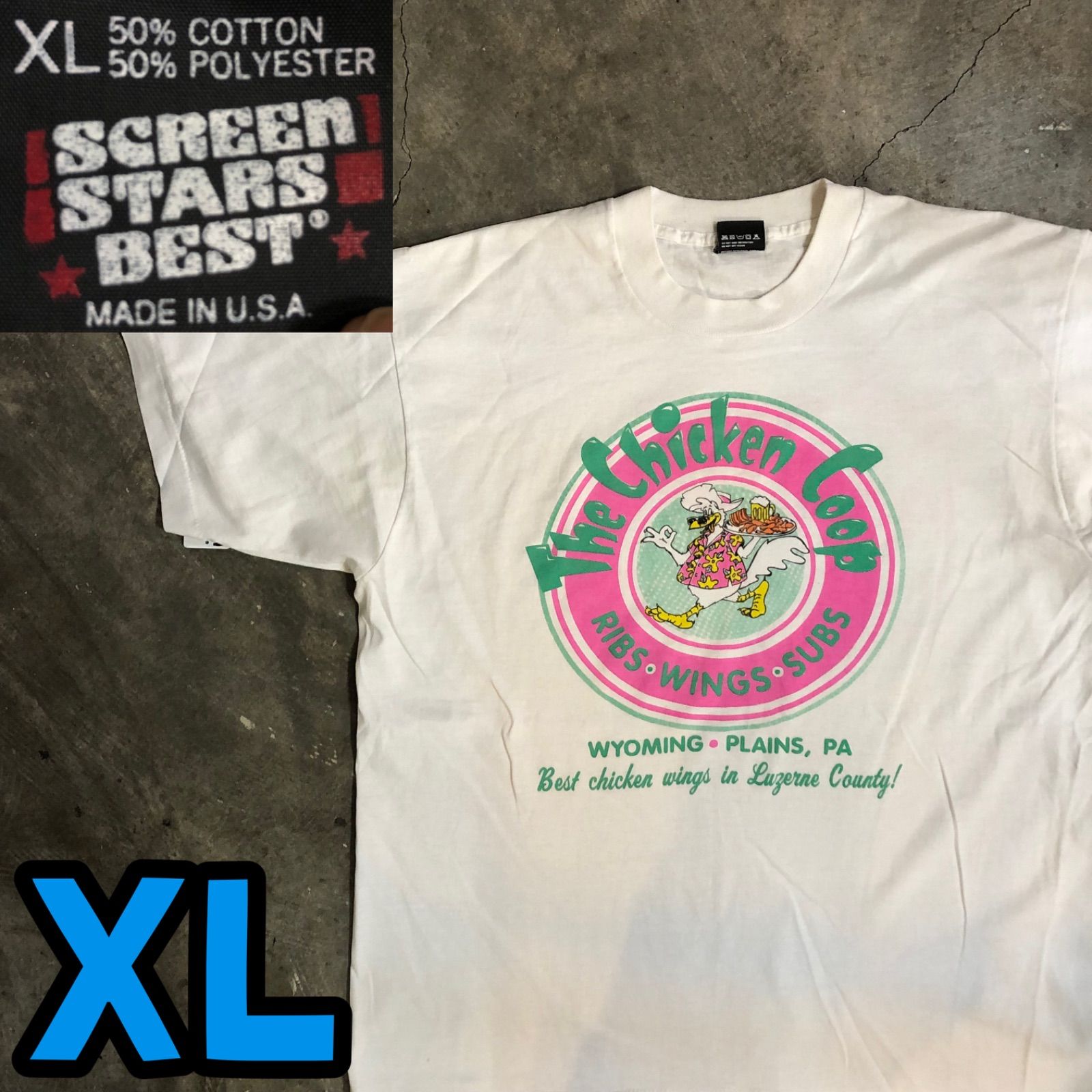 T8350 SCREEN STARS Tシャツ レストラン　USA製　90's