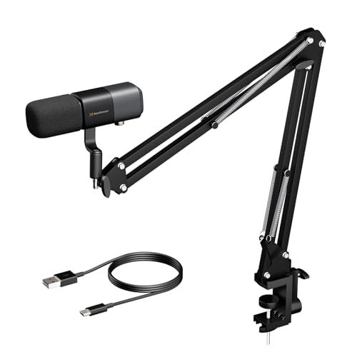 NearStream AM20X USBコンデンサーマイク PC XLR 超単一指向性 ポッドキャスト/ゲーム実況/ボイズチャット/ASMR用 ノイズキャンセリング ワンタッチミュート 3.5mmヘッドホンジャック搭載 音量調整可能 PS5/ be700d7d