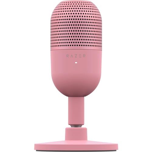 Razer レイザー Seiren V3 Mini Quartz Pink コンデンサーマイク 超コンパクト設計 タップ式ミュートセンサー ゲーミングマイク USB マイク 配信 セイレーン ブイスリー ミニ クォーツ ピンク 【日本正規代理 e5595fea
