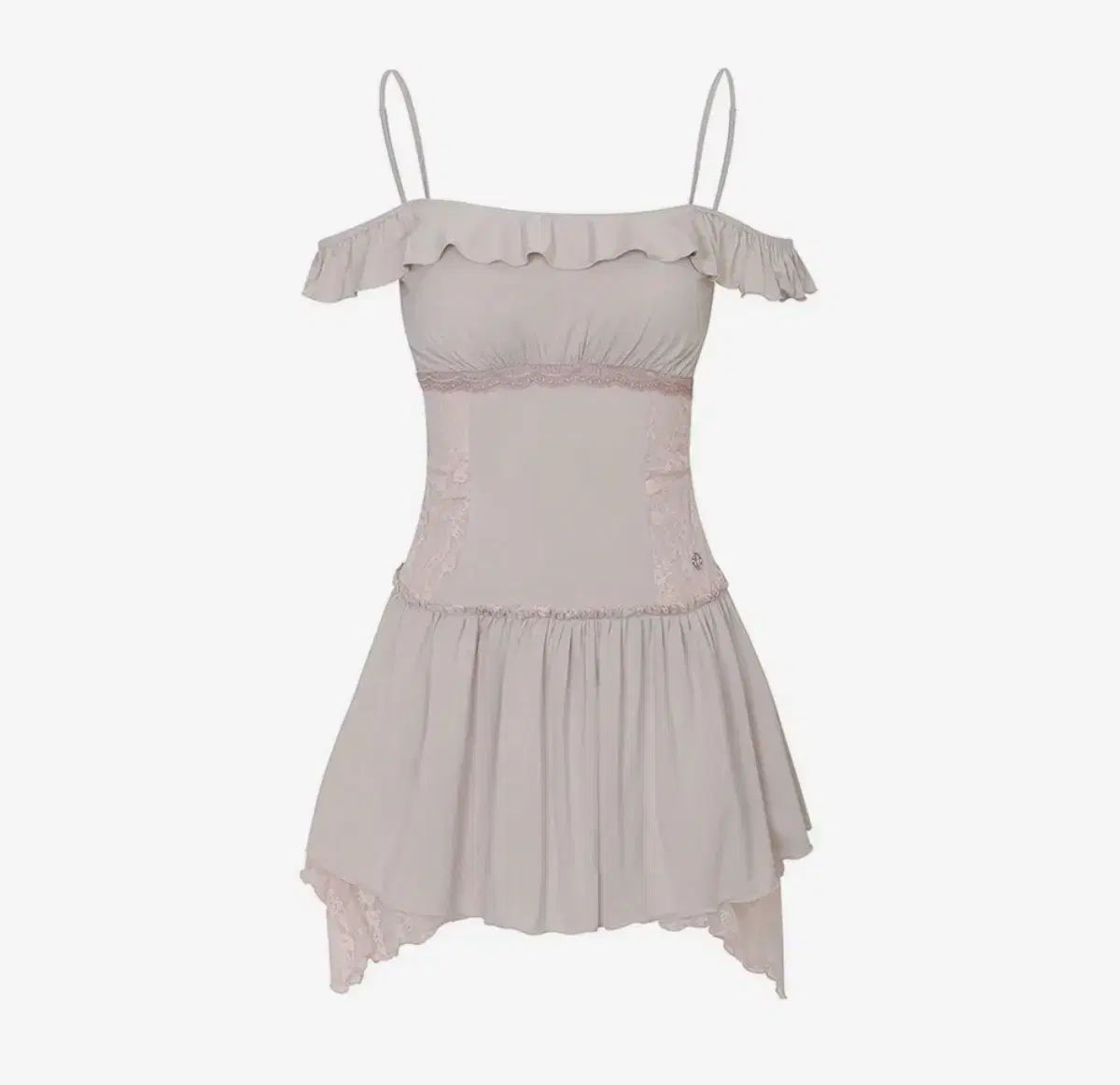 PAIN OR PLEASURE PETAL RUFFLE DRESS ピンク