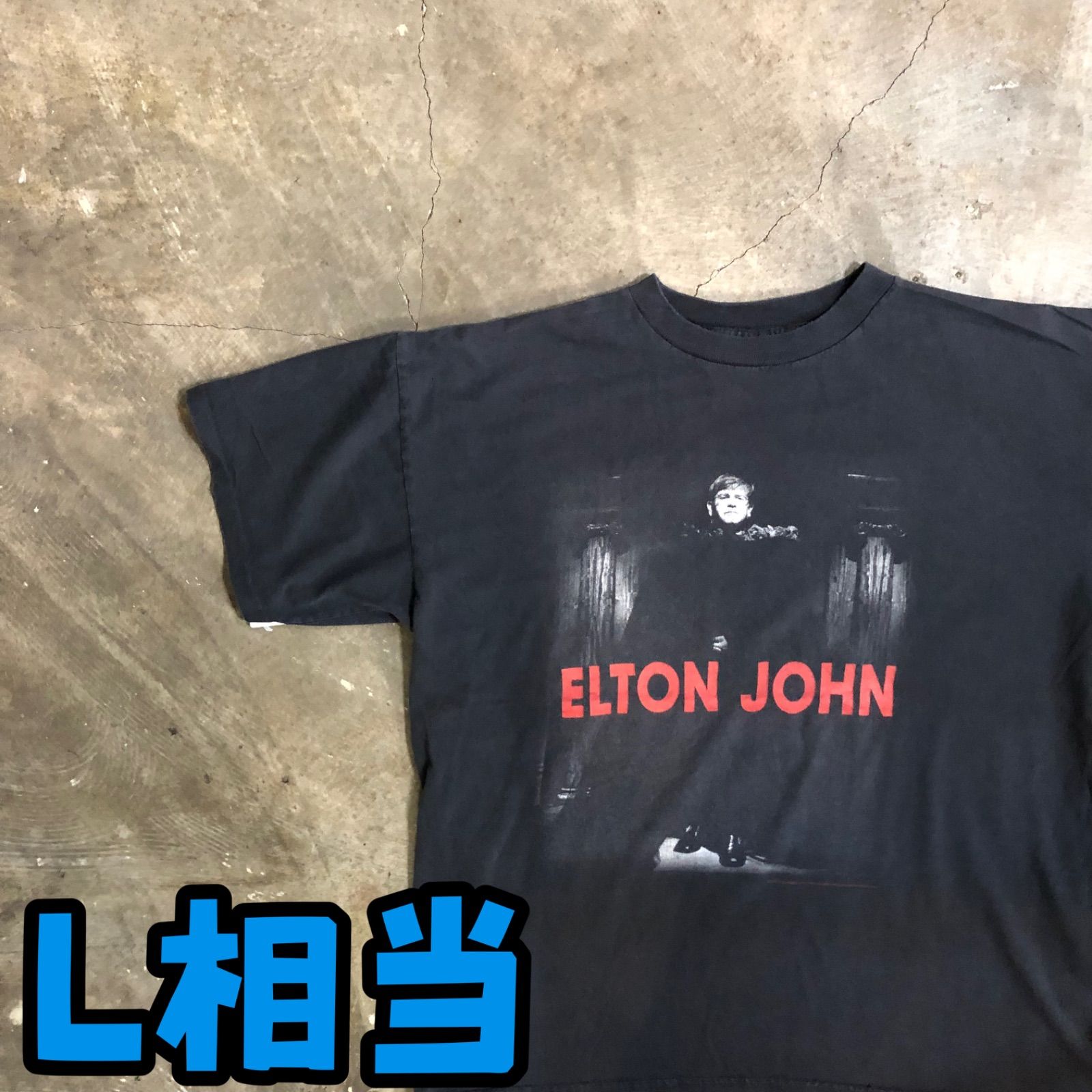 T8351 unknown ELTON JOHN Tシャツ バンT 90's