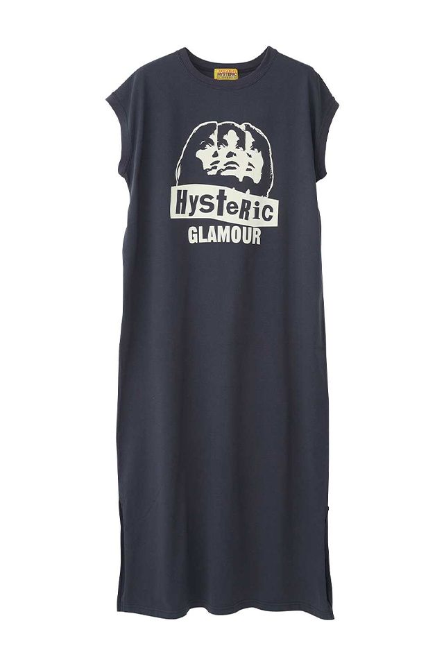 HYSTERIC GLAMOUR ヒステリックグラマー 01261CO03 MULTI WOMAN ワンピース BLACK 正規通販 レディース