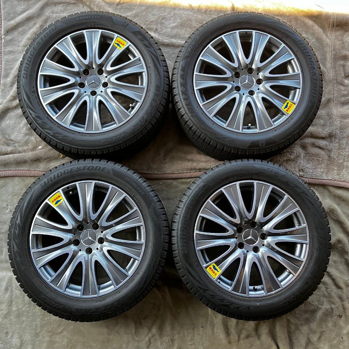 S400d 245/50R18 アルミホイール付きスタッドレスタイヤセット 4本 