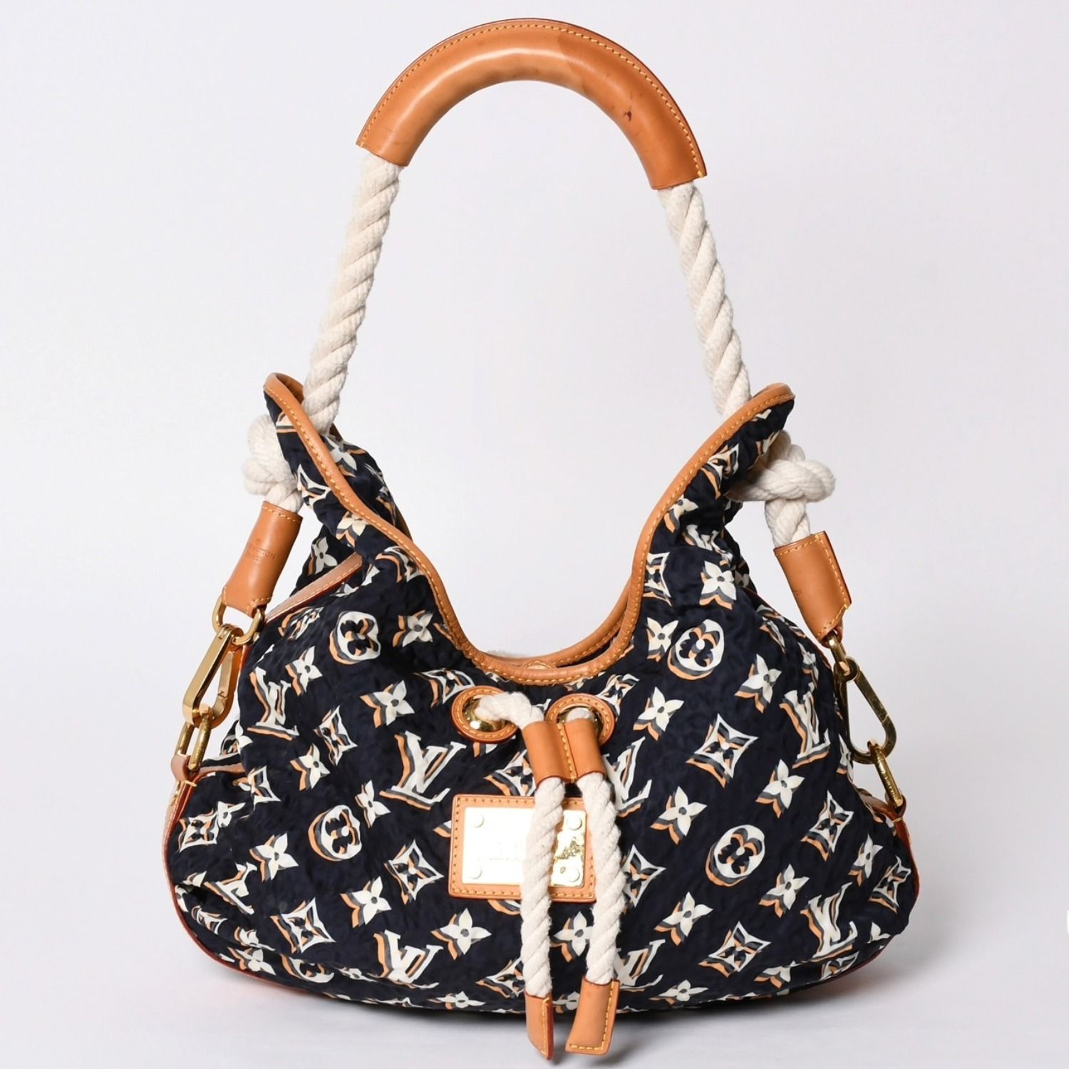 LOUIS VUITTON ルイヴィトン Shoulder Bag ショルダーバッグ クルーズライン ビュルMM M40235 ロープショルダー マリン 美品 中古 4a001810