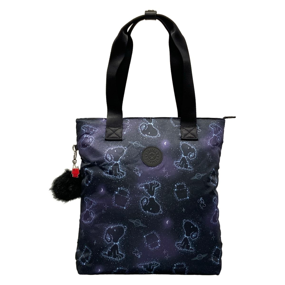 Kipling(キプリング) ショルダーバッグ - ダークネイビー×ライトブルー×パープル PEANUTSコラボ
