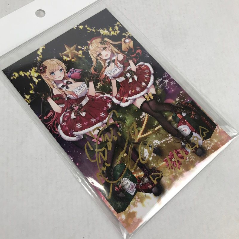 メルキス 3周年記念 数量限定ポストカード 中古美品】 ホロライブ メルキス 三周年記念 数量限定ver. 直筆サイン