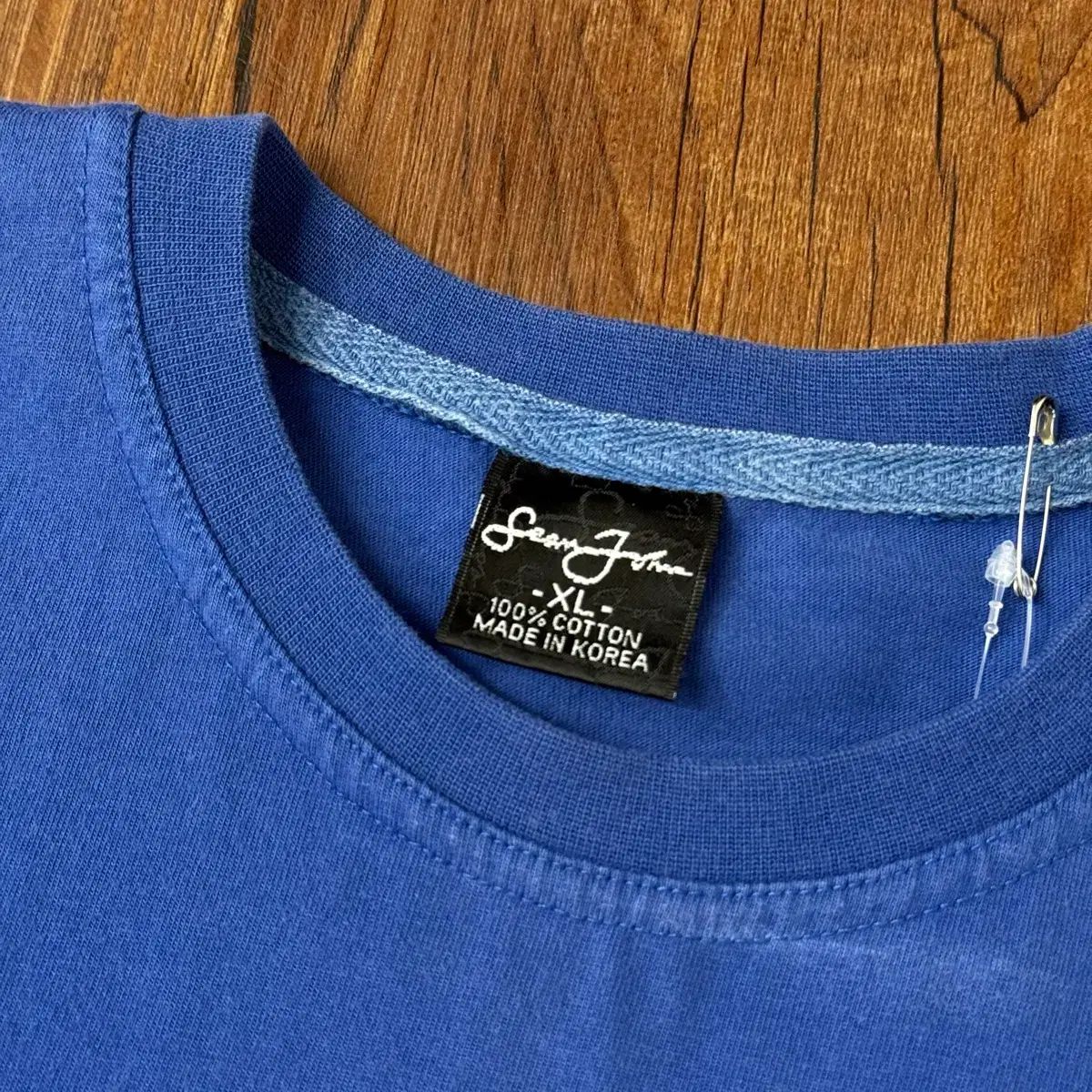 90s Sean John 션 존 ヴィンテージ ブルー ロゴ Tシャツ 90s Sean John 션 존 ヴィンテージ ブルー ロゴ Tシャツ