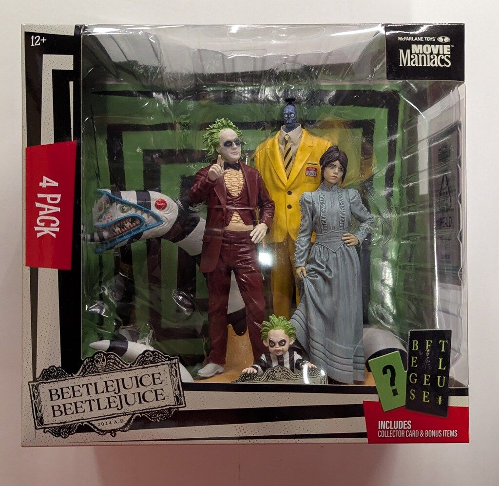 McFARLANE TOYS MOVIE MANIACS 6inch Posed Stature 4PACK