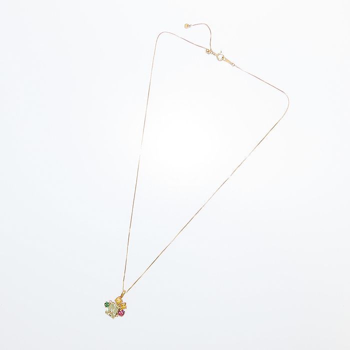 マルチ ストーン ネックレス K18 45cm ガーネット ダイヤモンド 0.03ct 3.1g アジャスター付き 逸品質屋 丸高 尼崎市 レディース Multi Stone Necklace Marutaka USED jewelry 兵庫県 バケット マルチ ストーン ネックレス K18 45cm ガーネット ダイヤモンド 0.03ct 3.1g アジャスター付き 逸品質屋 丸高 尼崎市 レディース Multi Stone Necklace Marutaka USED jewelry 兵庫県 バケット