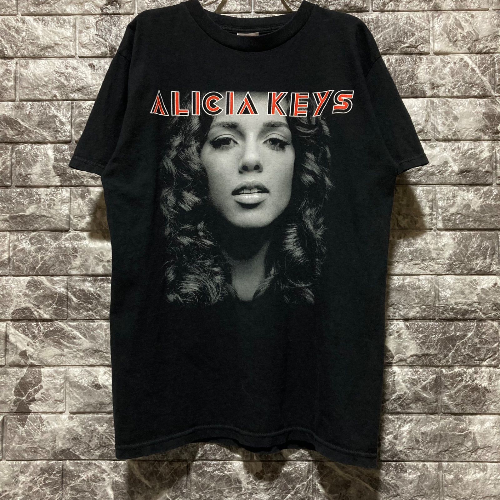 ALICIA KEYS Tシャツ アリシアキーズ アリシア 2008 M BLACK