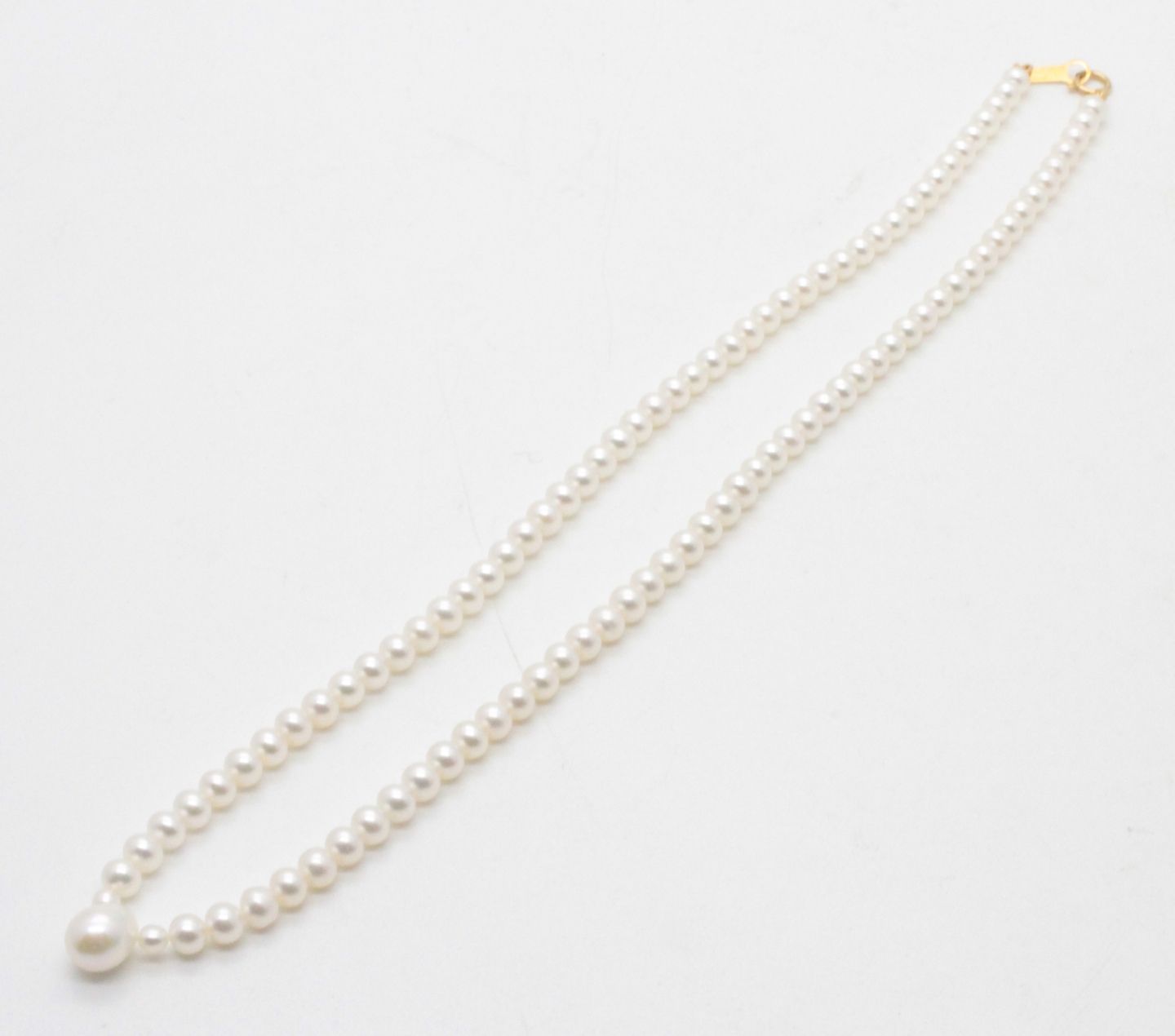 タサキ ベビーパールネックレストップ付K18YG【美品】