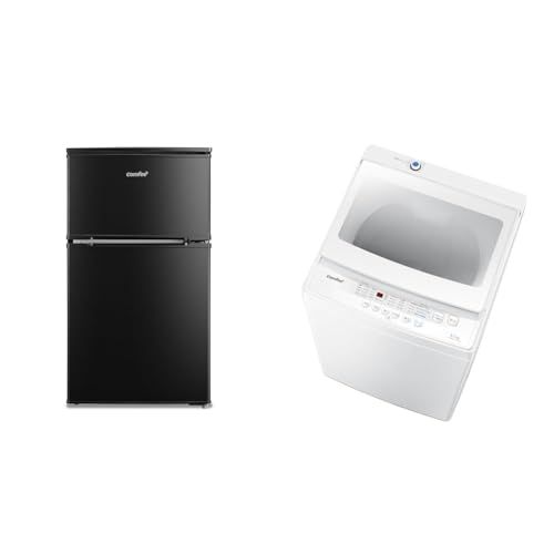 【新品】【家電セット 2点】 コンフィー(COMFEE') 冷蔵庫90L黒+洗濯機5.5kg白 一人暮らし 新生活家電セット a3bedf15