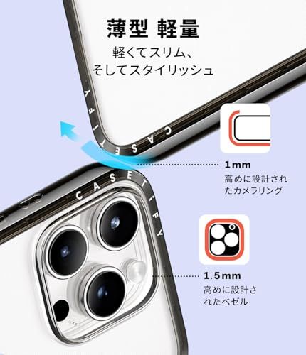 【新品】CASETiFY コンパクト iPhone 16 ケース [MagSafe対応/薄型 軽量/耐衝撃] - ブラック e2c2f62a