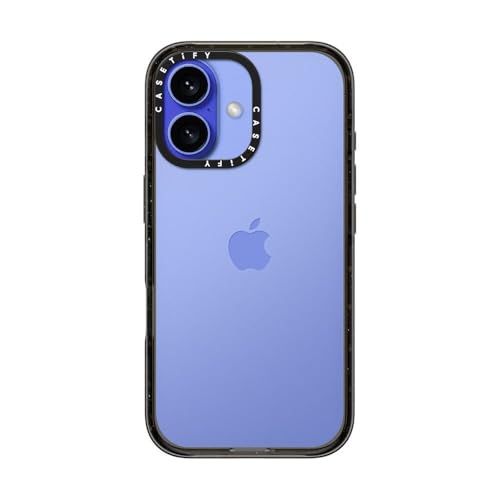 【新品】CASETiFY インパクト iPhone 16 Plus ケース [薄型軽量/耐衝撃/米軍MIL規格] - クリア ブラック b0606b92